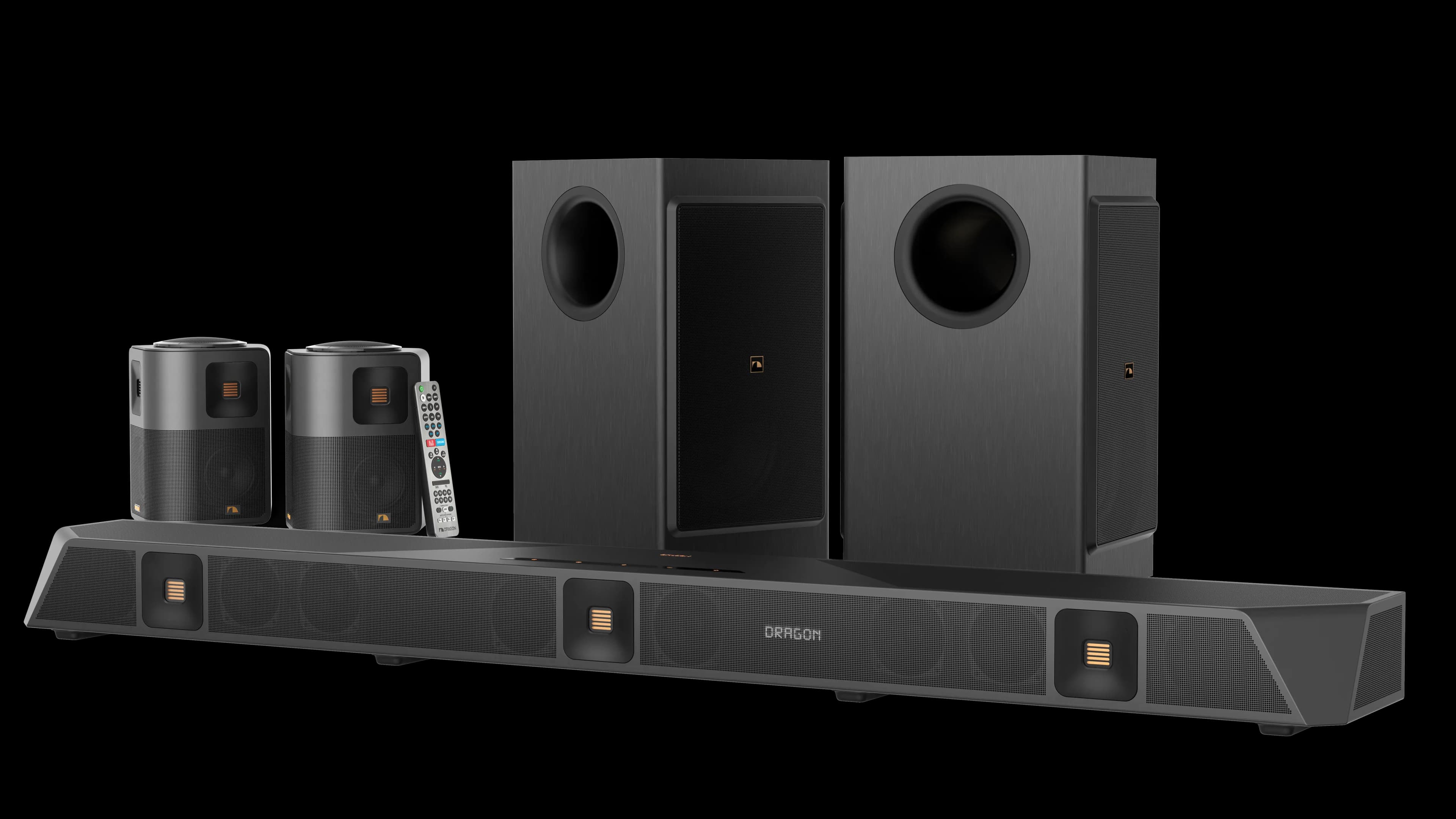 dual-opposing 8" subwoofers