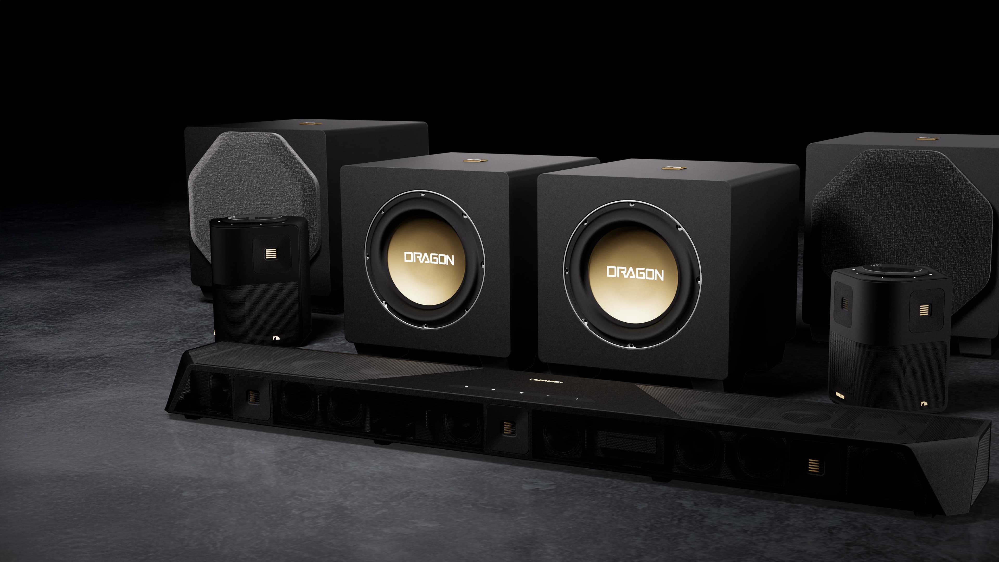DRAGON Quad 12" Subs w/ Passive Radiator Image
