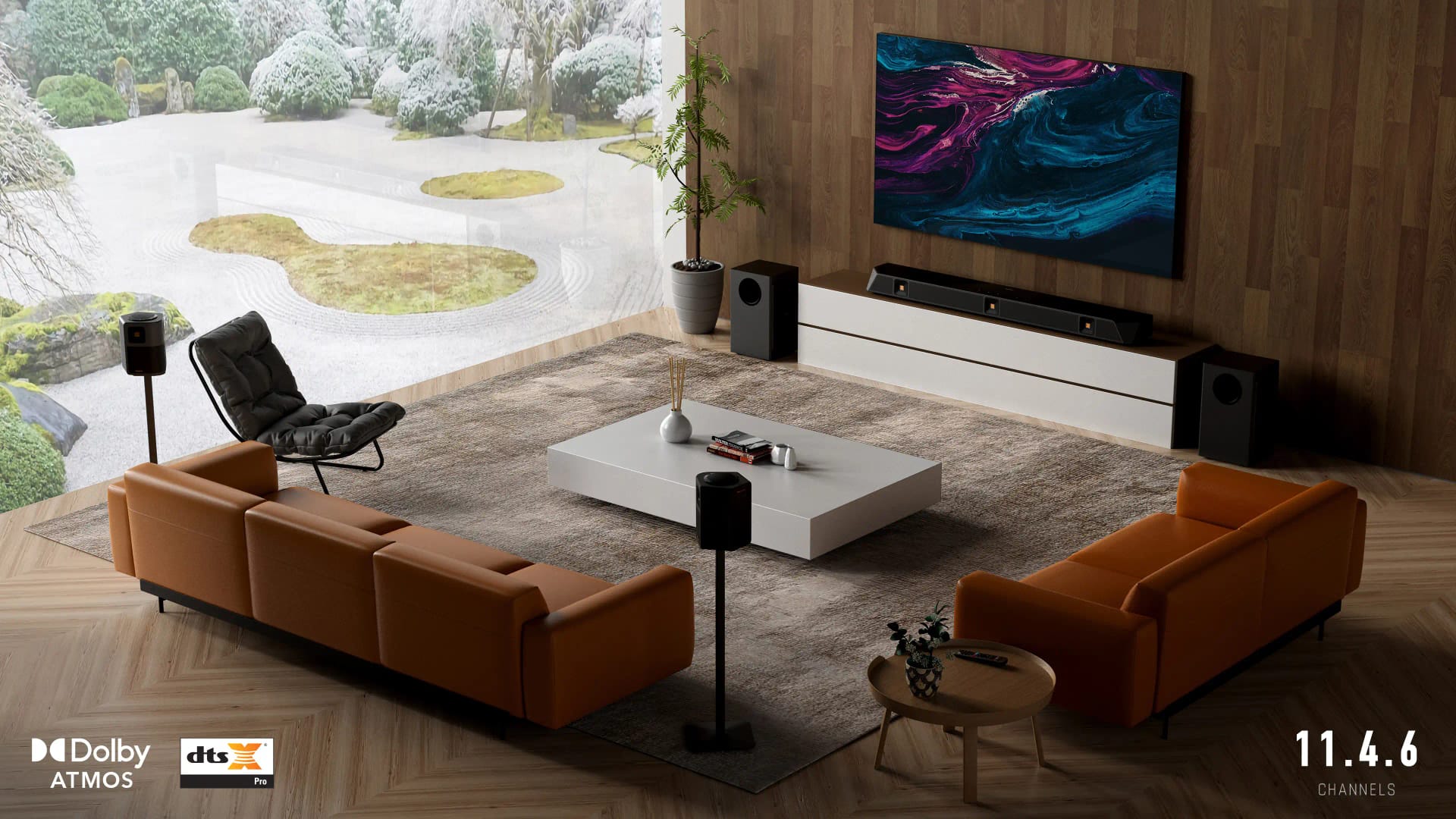 image of dragon dual 8 system in the living room