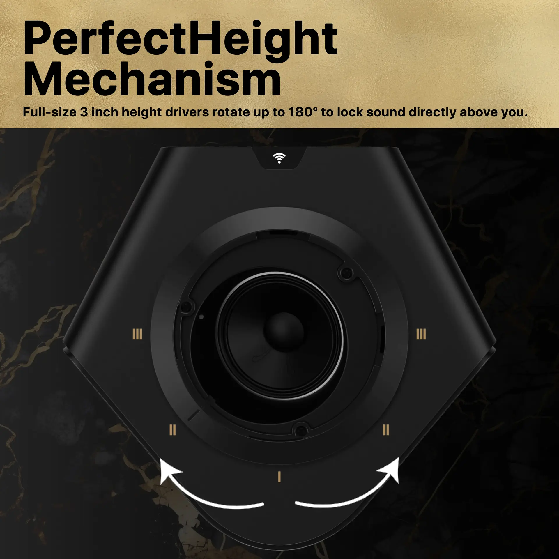 graphic explaining dragon surrounds' perfect height mechanism