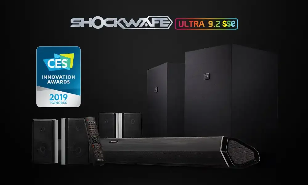 ces award for Nakamichi Shockwafe Ultra 9.2.4 SSE Soundbar System