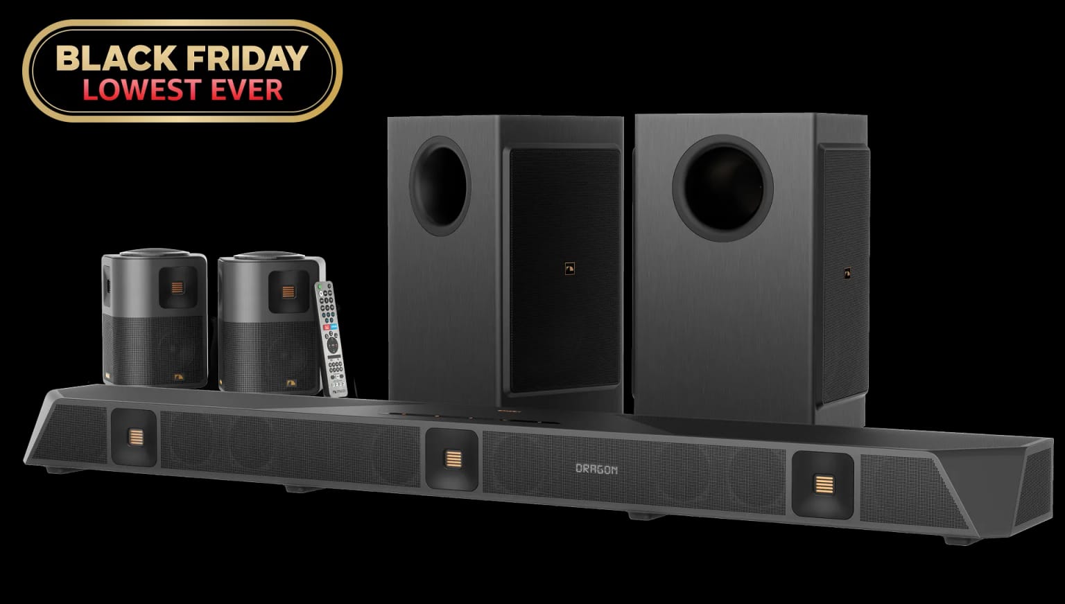 DRAGON with Dual-Opposing 8" Subwoofers