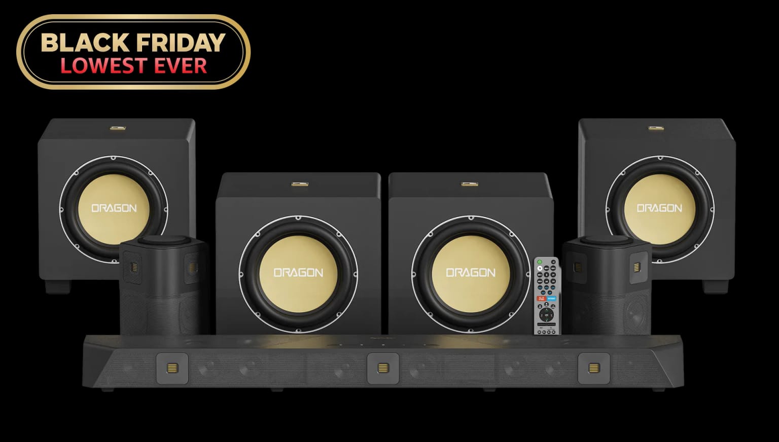 DRAGON with Quad 12" Subwoofers