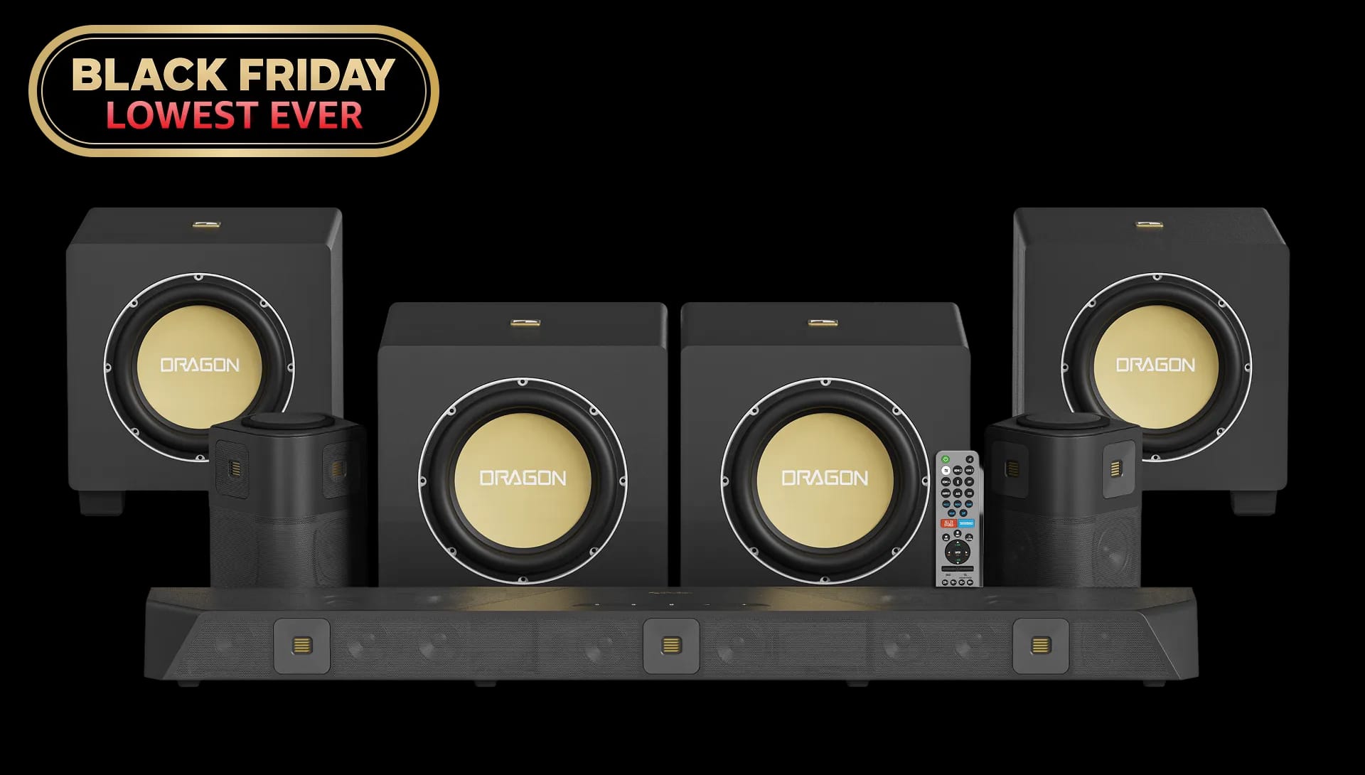 DRAGON with Quad 12" Subwoofers