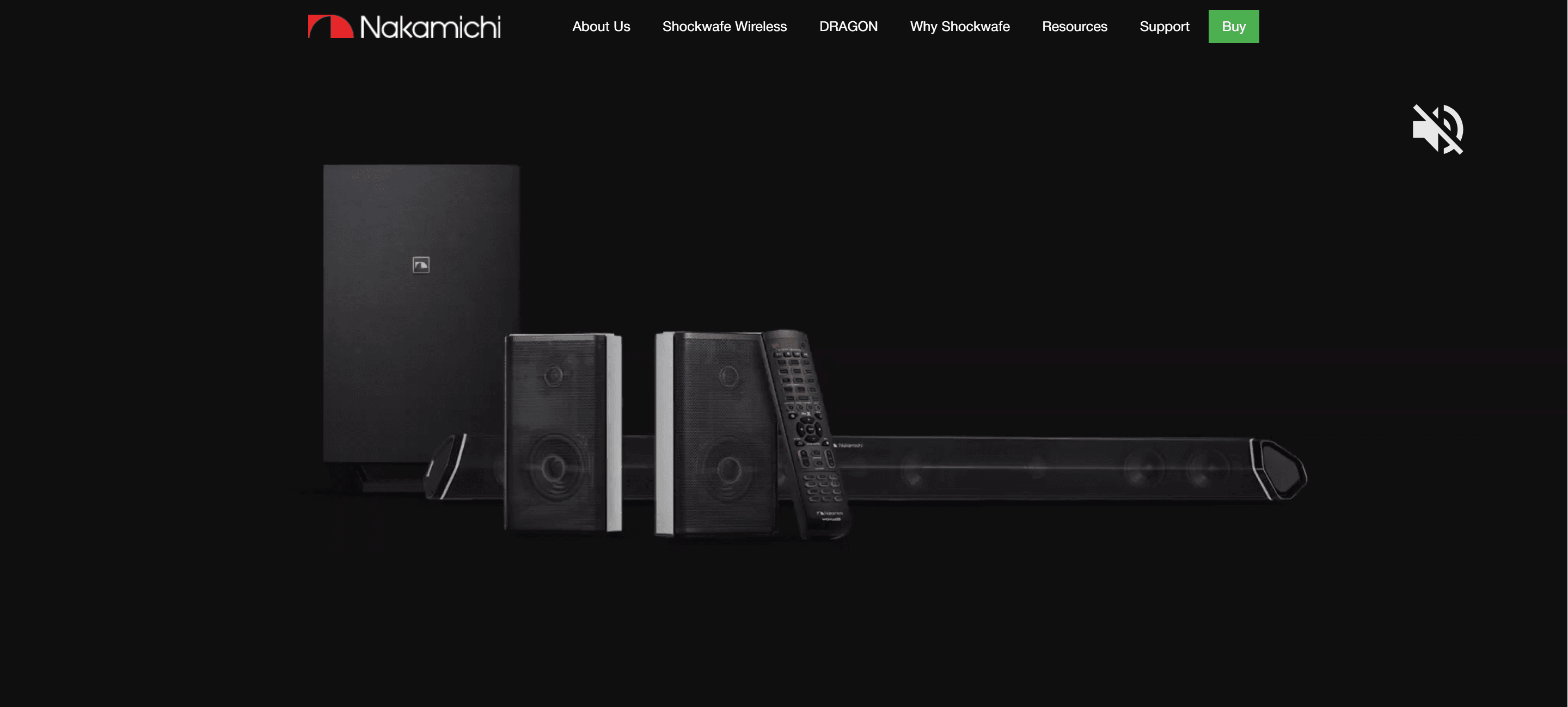 Nakamichi soundbar system hero image